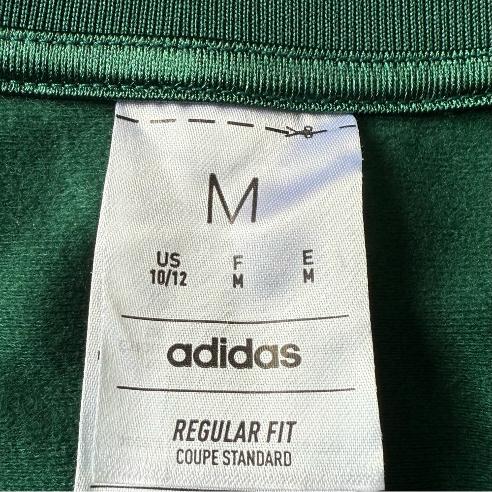 NWT Adidas dark green youth full zip bomber jacket size medium (10/12) - Picture 6 of 8